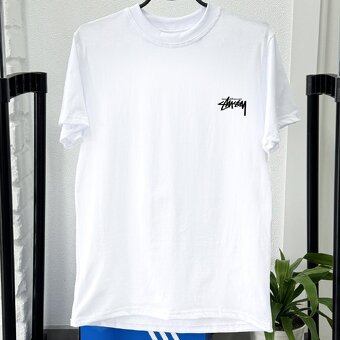 Tričko Stussy Fuzzy Dice Biela - 4
