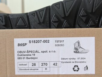 BOSP taktická zásahová obuv - vysoká - 4