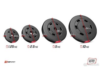 Nakladací činkový set Premium 125kg - 4
