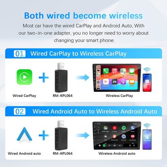 Bezdrôtový adaptér Mini Wireless CarPlay USB - 4