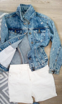 Kvalitná riflová bunda S/M - 4