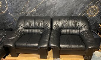 Predam koženú sedačku a 2 kresla - 4