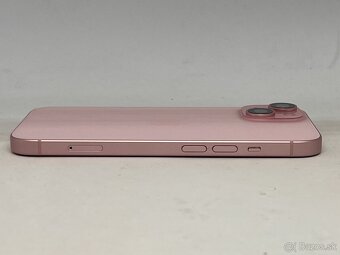 IPHONE 15 PINK 128GB ZÁRUKA - STAV AKO NOVÝ - 4