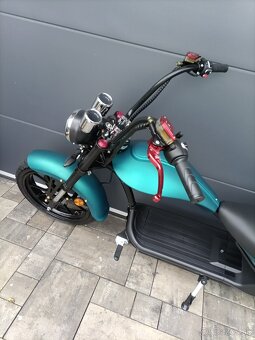 Elektrická koloběžka Chopper SUPER 2000 W tyrkysová, 20 Ah - 4