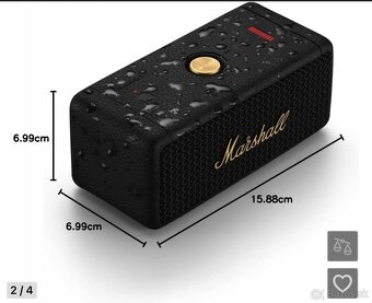 Marshall Emberton II BT - čierno strieborný reproduktor - 4