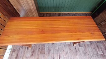 Stôl z tvrdého dreva +2 lavice - 4