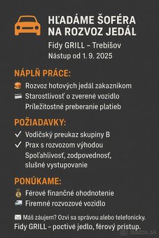 Kuchár ,pizzer,šofér, - 4