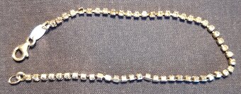 Retiazka a privesok Swarovski, strieborny naramok - 4