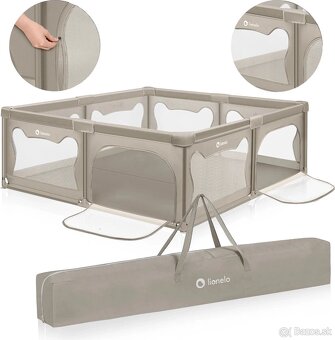 Detská XL ohrádka 200 x 180 cm viac farieb - 4