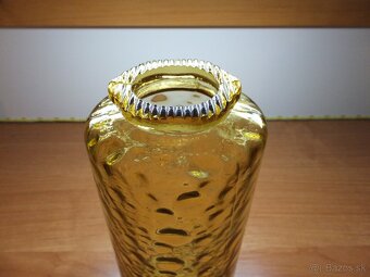 Retro ambrová pěkná velká váza. - 4