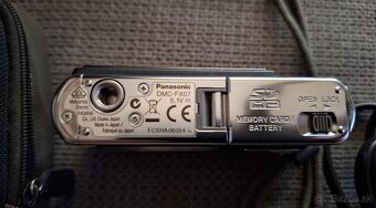 Panasonic DMC-FX07 + nabíjačka, statív, puzdro...100% stav - 4