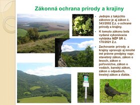 Ochrana prírody na Slovensku - audiovizuálna pomôcka - 4