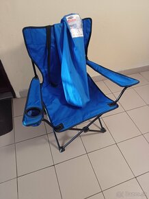 Skladacia  stolička modrá - 4