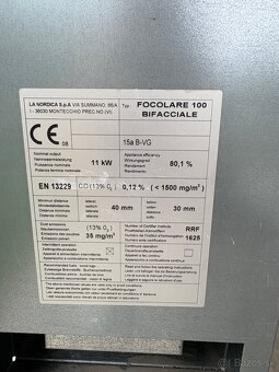 Predám obojstrannú krbovú vložku značky Nordica - 4