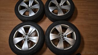 Predam Original elektrony Škoda 5x112 r17 a zimne pneu - 4