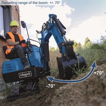 Minibager Scheppach EXC 815 - Nový  - 4