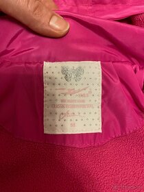 Dievčenský prechodný kabátik ,ružovej farby,veľkosť 98 - 4