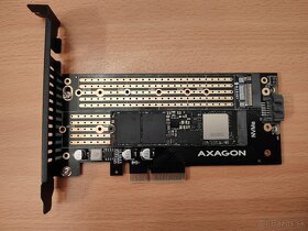 AXAGON NVME+SATA M.2 ADAPTÉR, Samsung 970 EVO Plus - 4