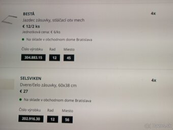 skrinka Ikea Besta - biela farba, vysoký lesk. - 4