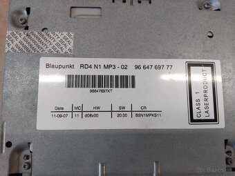 autorádio CD a MP3 Citroen, Peugeot - 4