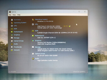 notebook Dell Vostro 3590 - Core i3-10110u, 8GB, 256GB, W11 - 4