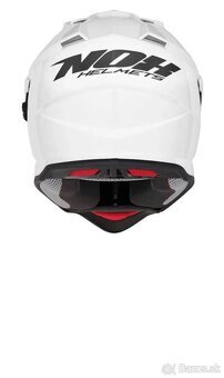 Enduro prilba NOX N 312 perletovo biela č.M - 4