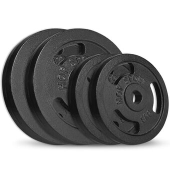 Predám lavičku aj s činkami 76kg - 4