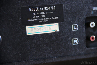 ♫♫ kotúčový magnetofón TECHNICS RS 1700 US ♫♫ - 4