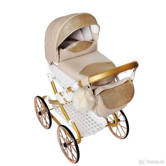 Detský retro kočík pre bábiky - 4