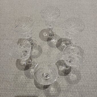 Bohemia Crystal sada brúsených pohárov na víno - 6ks - 4