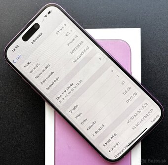 Vyměním Apple iPhone 16 / 128 GB / 6,1"/ V záruce do 12/26. - 4