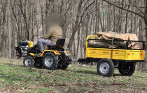 Minitraktor GARDEN T18 4x4,18HP benzín - 4