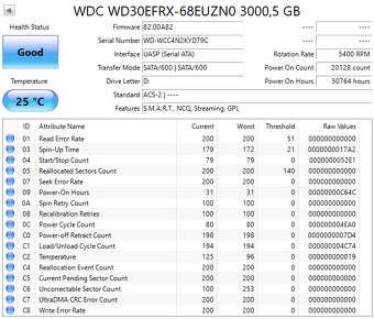 Predám 3,5" HDD WD RED / WD Purple 3TB - 4