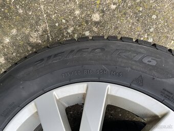 MOON Schwarz Orig.skoda Alu Disky 5x112 215 60 16 Zimné - 4