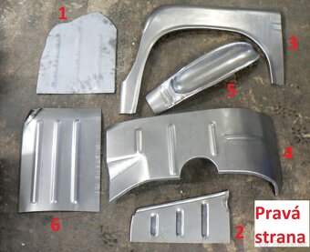 Kompletní přední podběhy Tatra 603 - 4