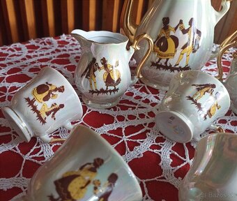 Kávová súprava - pozlatená - 4