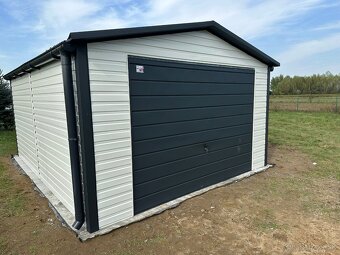 Plechová garáž 4x5m - 4