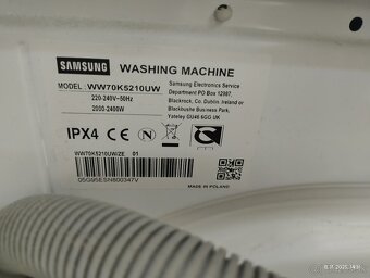 Predám práčku Samsung WW70K5210UW/LE - 4
