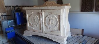 Drevená komoda Poľovnicke motivy v-80vm,s-120cm - 4