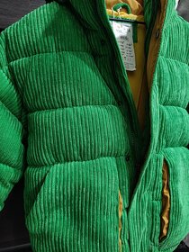 Detská zimná bunda zelená veľ. 128 -NOVÁ- - 4