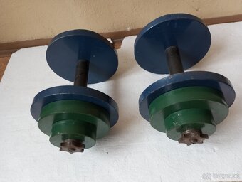 Železné nakladacie jednorúčky - 2 x 23 kg - 4