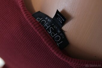Bordové body tričko, Topshop - 4