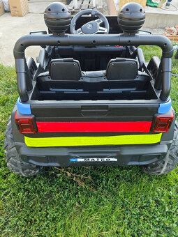 Detské elektrické autíčko Master of Terain 4x4 modré - 4
