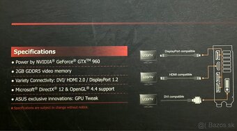 ASUS Nvidia GEFORCE GTX 960 2MB - 4