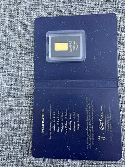 Zlatá tehličk 1/200 oz Au 999,9 – proof(Šalamúnove ostrovy) - 4