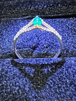 Zlatý dámsky prsteň - luxus - 4