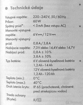 Nabíjačka 12V akumulátorov, autobatérií - 4