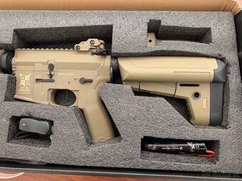 Airsoft Delta Armory zbraň M4 AR15 RIS Charlie Full Tan - 4