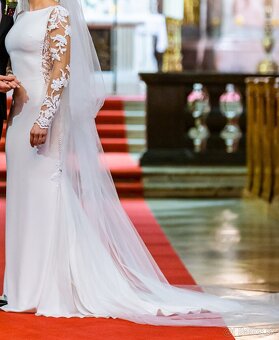 Predávam nádherné svadobné šaty značky Pronovias - 4