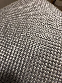 Rohová sedačka, sedacia súprava + taburet REZERVOVANÉ - 4